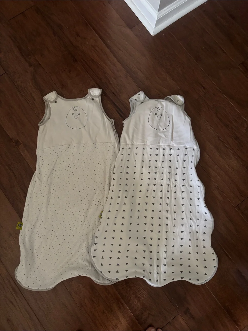 Nested Bean Cream Baby Sleep Sacks Duo - Neutral Cotton 15-24 months